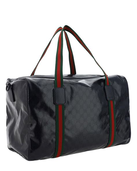 gucci men's black duffle bag|Gucci duffle bag for cheap.